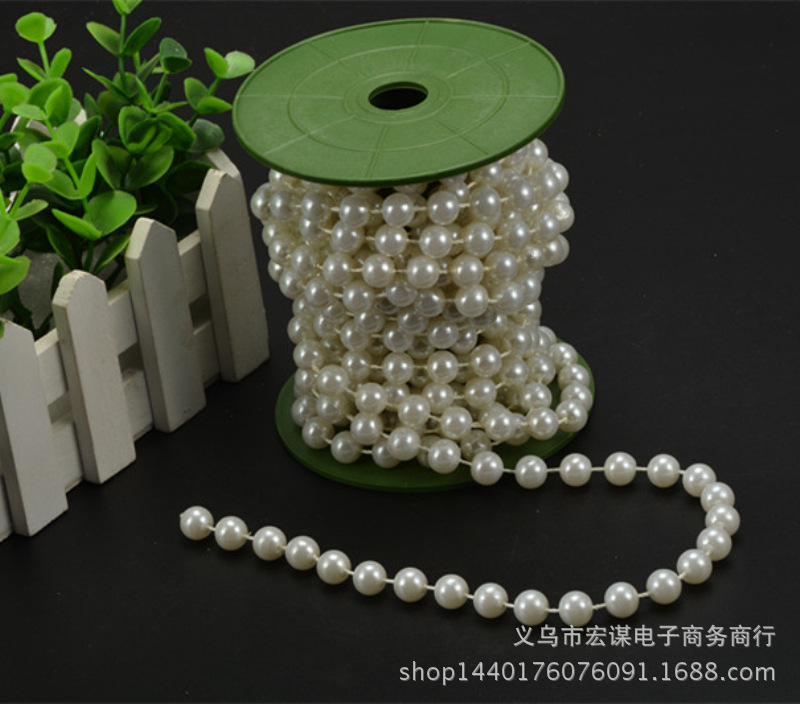 20 meters imitation pearl skewers 8mm connected beads DIY wedding…