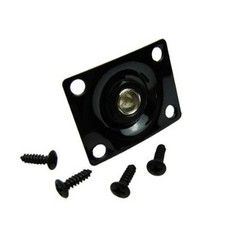 Electric guitar input jack, bass guitar four-sided input port, guitar square output connector port, silver, black, gold