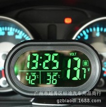 車載時鍾 汽車溫度計 電壓表 車內外溫度檢測 車用電子表