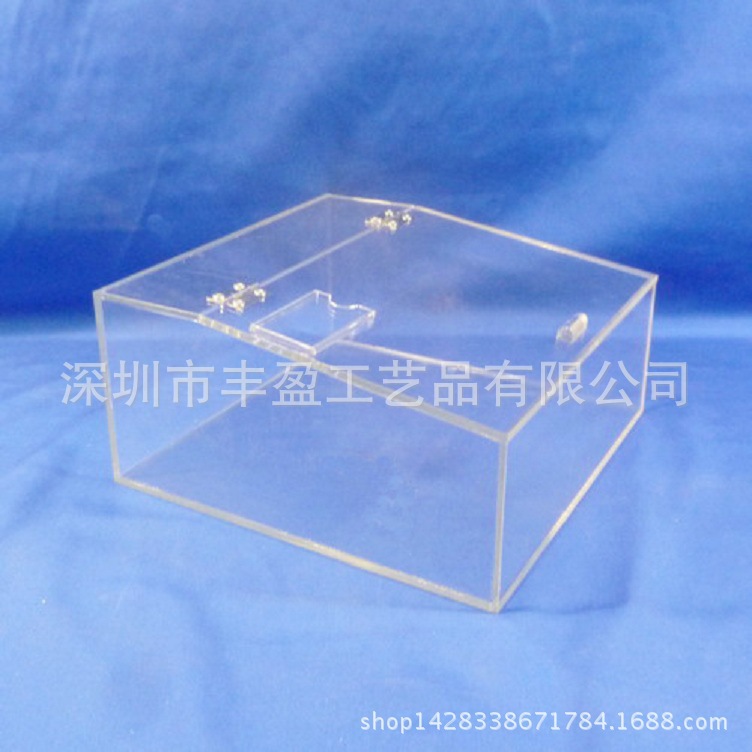 透明有机玻璃食品盒 亚克力散装糖果盒 梯形干果盒