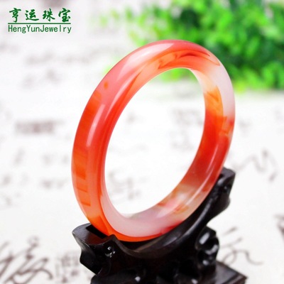 Will pin Jade article gift High imitation Red agate Bracelet Jade vitreous bangle Manufactor 5 yuan Stall Jade article