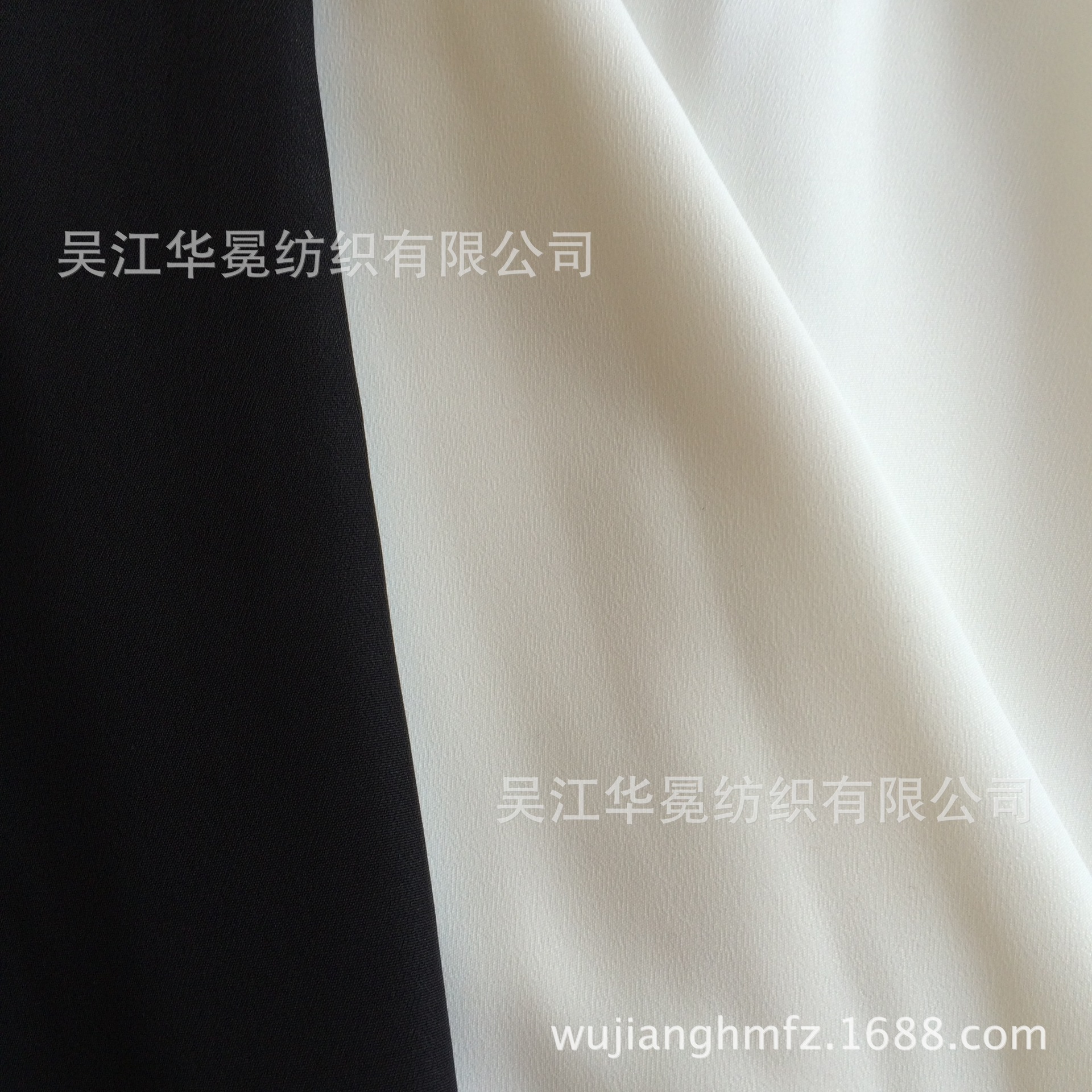 现货供应定单类仿双绉系列100D仿双绉本白面料