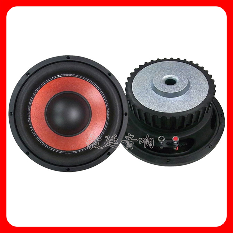 定制大功率10寸圆形汽车音响喇叭4欧200W车载低音炮扬声器