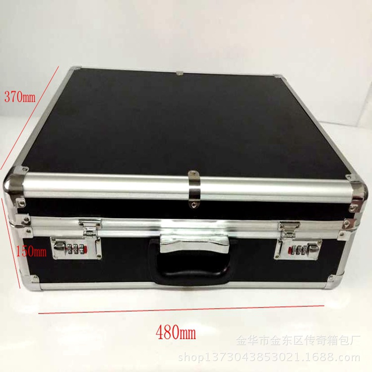 铝合金工具箱手提密码锁银行款箱证件文档收纳工具铝箱
