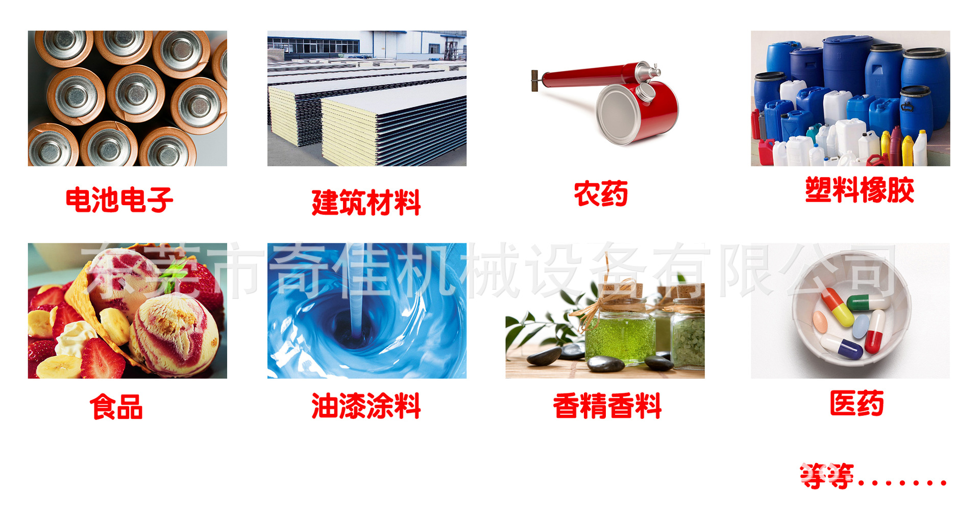 搅拌机应用领域
