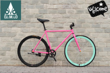 厂家发货40刀死飞自行车活飞倒骑倒刹男女款学生自行车彩色死飞