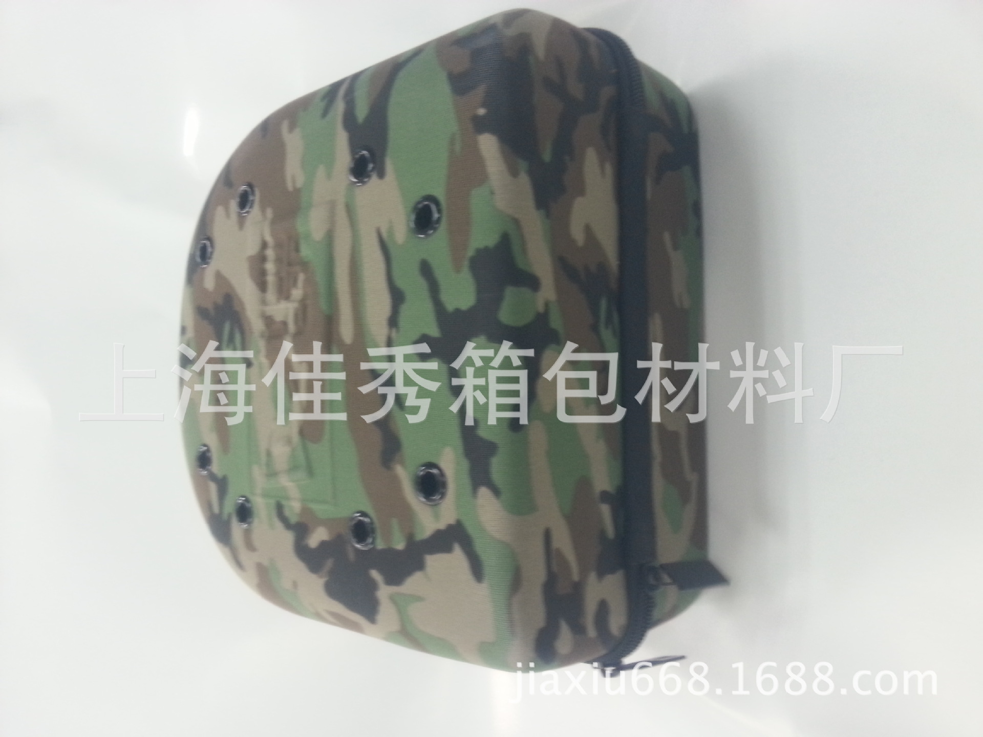 零售嘻哈平沿棒球迷彩帽包批发EVA热压成型盒防压抗变形6个装帽包