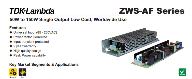全新热卖ZWS150AF-24/J  TDK Lambda原厂原厂替代产品ZWS150BAF-2