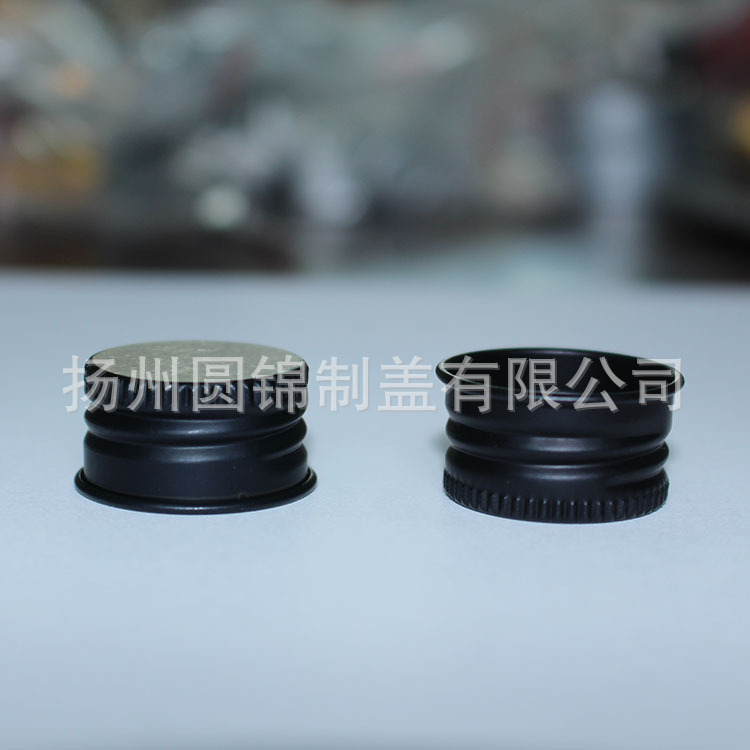 24*14黑色磨砂卷边铝盖