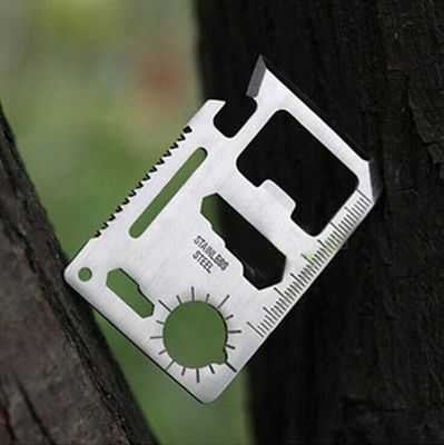 Manufacturer t Customizable logo Swiss Army Knife Card/Camping Card Large Saber blade wholesale