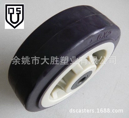 【库存处理 低价出售】6X2寸PU聚氨酯重型轮子 平边轮,承载400KG