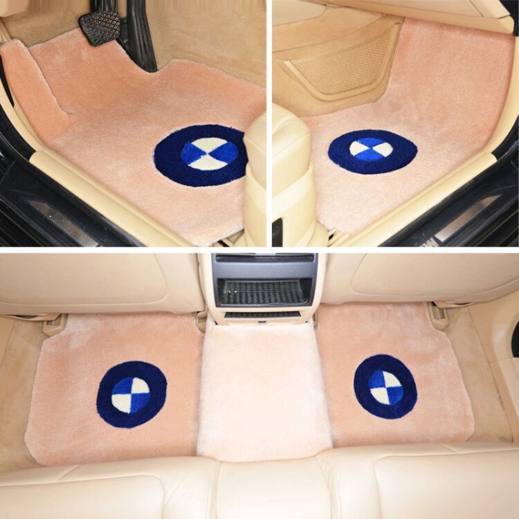 金秋大促銷汽車腳墊工廠手工腈綸車毯定制專車專用加密加厚防塵。