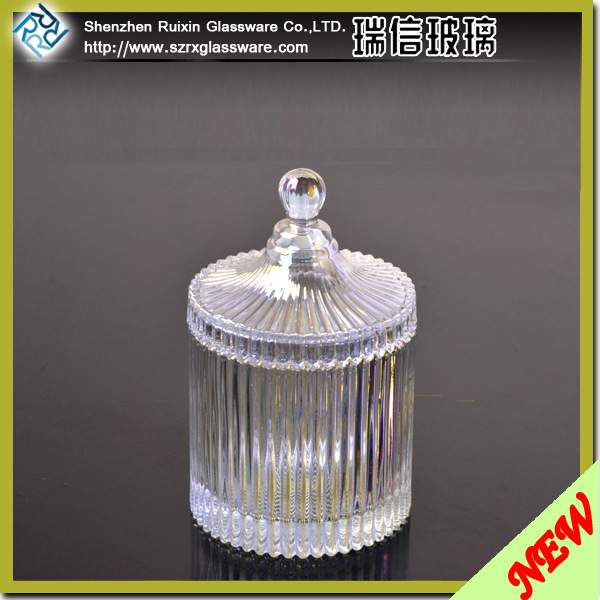 厂家批发玻璃糖缸 蒙古包玻璃糖缸 离子电镀玻璃七彩炫储物罐