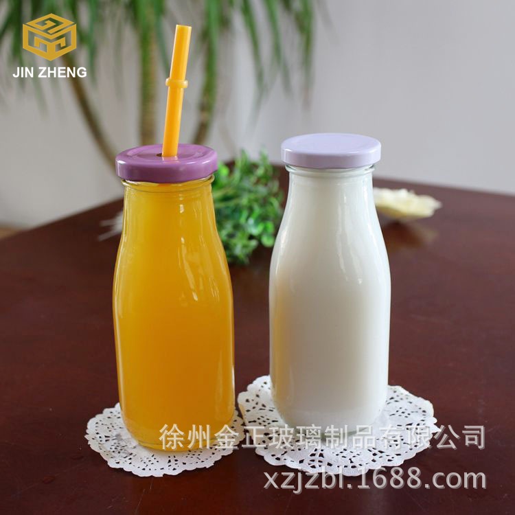 玻璃瓶厂现货批发 300ml鲜奶瓶 酸奶瓶 玻璃牛奶瓶
