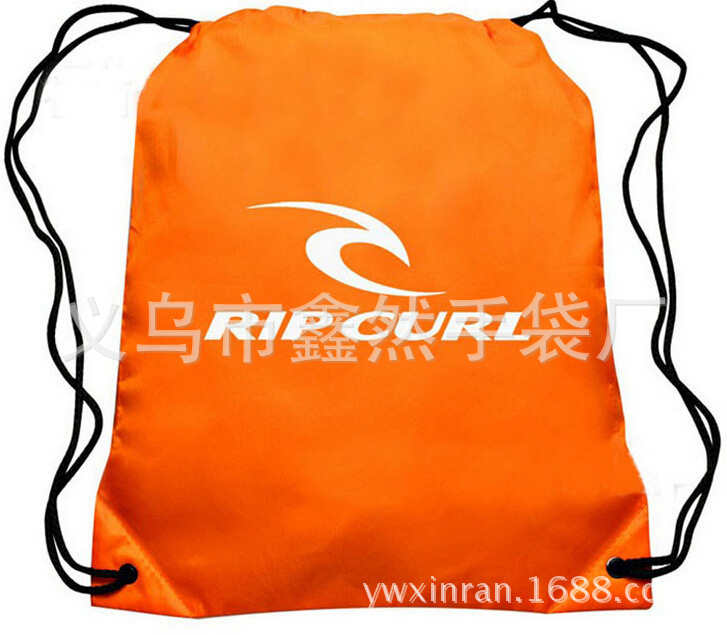 厂家定 制可以加LOGO涤纶抽绳背包 束口 大容量 帆布包