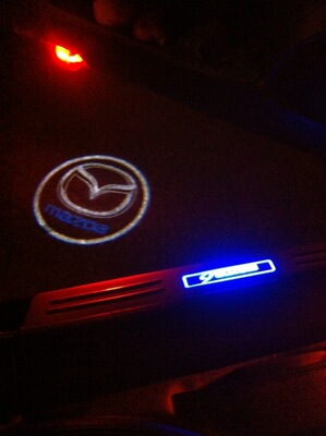 马自达6迎宾灯 m6 马六改装 专用车门投影灯投射灯 镭射迎宾灯|ms