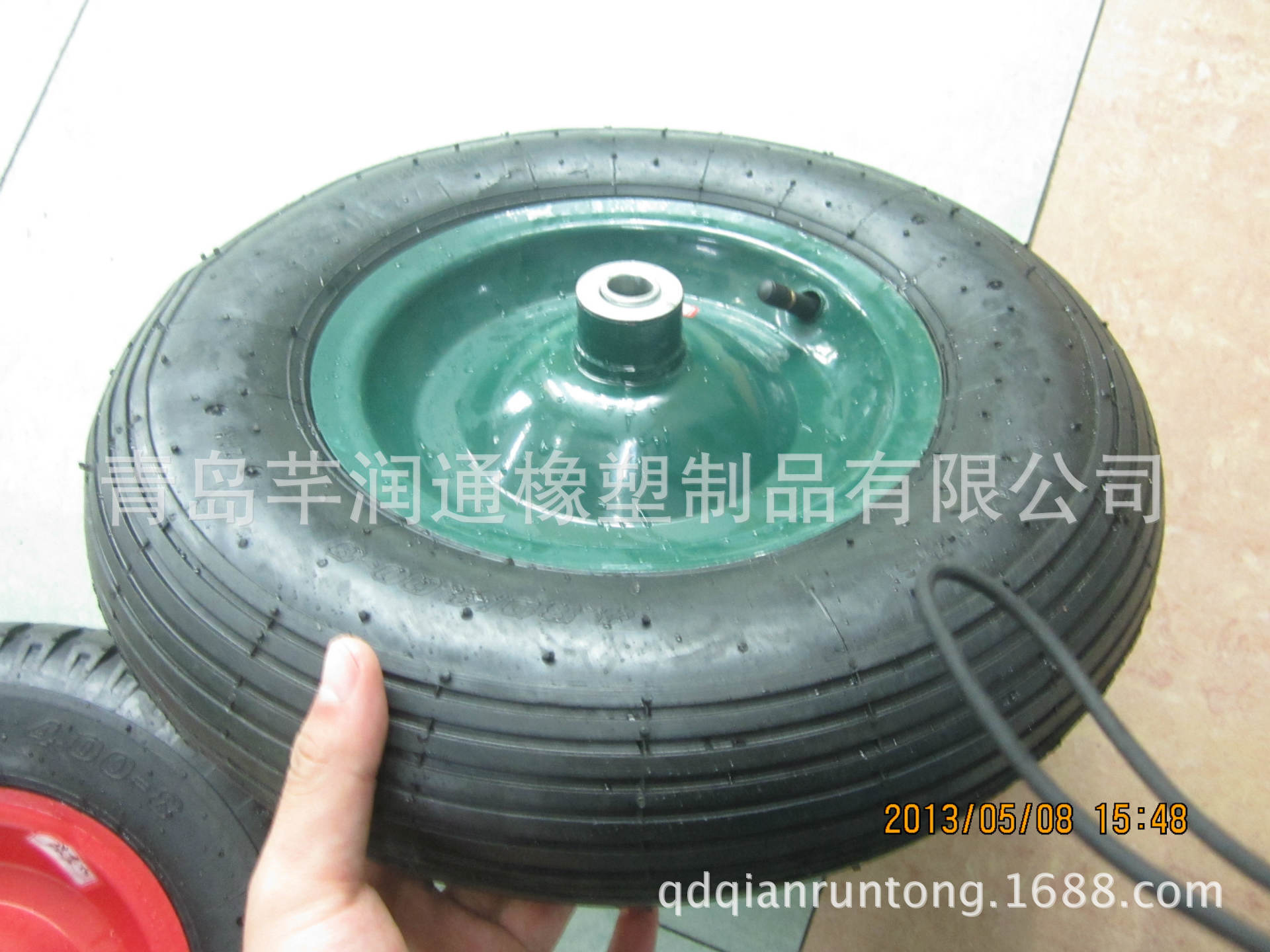 厂家长期供应手推车、货仓车 充气轮 350-8 直纹