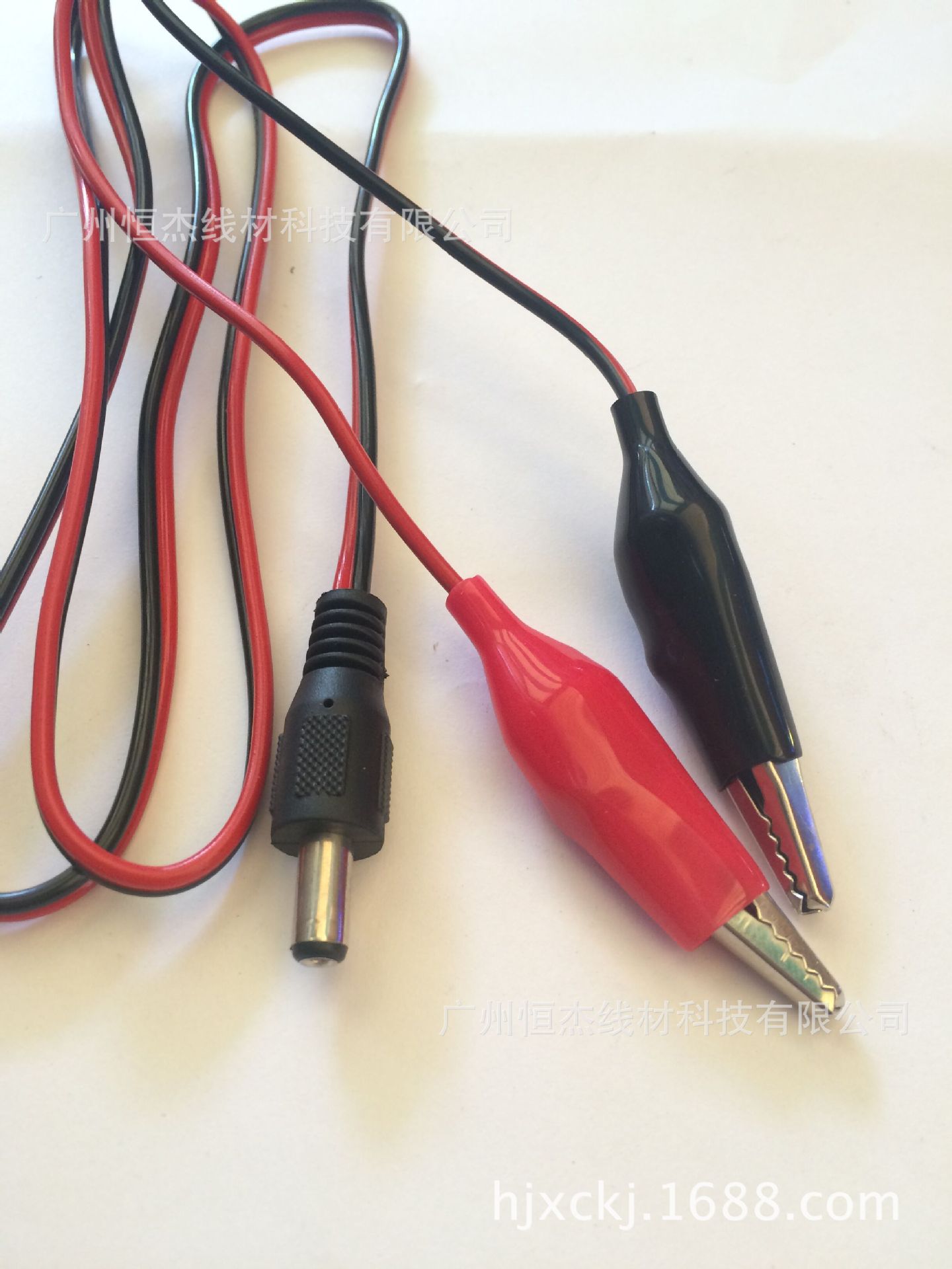 DC公头线 鳄鱼夹电瓶充电线 DC5.5*2.1母头转鱼尾夹子 工厂直销铜