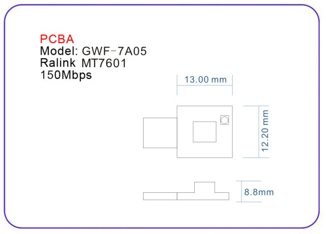 GWF-7A05 MTK7601随身WIFI带软AP功能