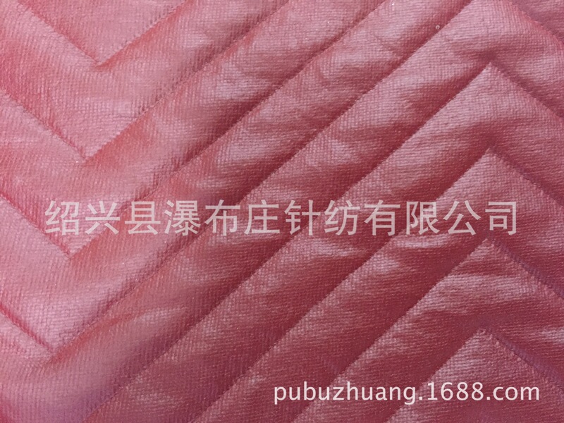 Factory Direct Knitted Full Polyester Spandex Imitation Leather Coated Jacquard Cloth Coat Jacket Fabric