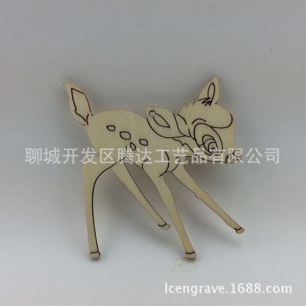 小麋鹿木质挂件 木质精美节日装饰品 厂家接受定制各种木制品