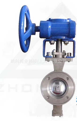 上海朗科阀业生产对夹V型球阀V型调节球阀,电动V型球阀