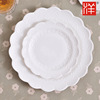 European wedding wedding lace reloving butterfly hollow ceramic snack cake disk