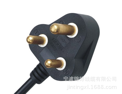 浙江锦婷线缆生产特大南非不包脚插头电源线SABS认证系列橡胶线
