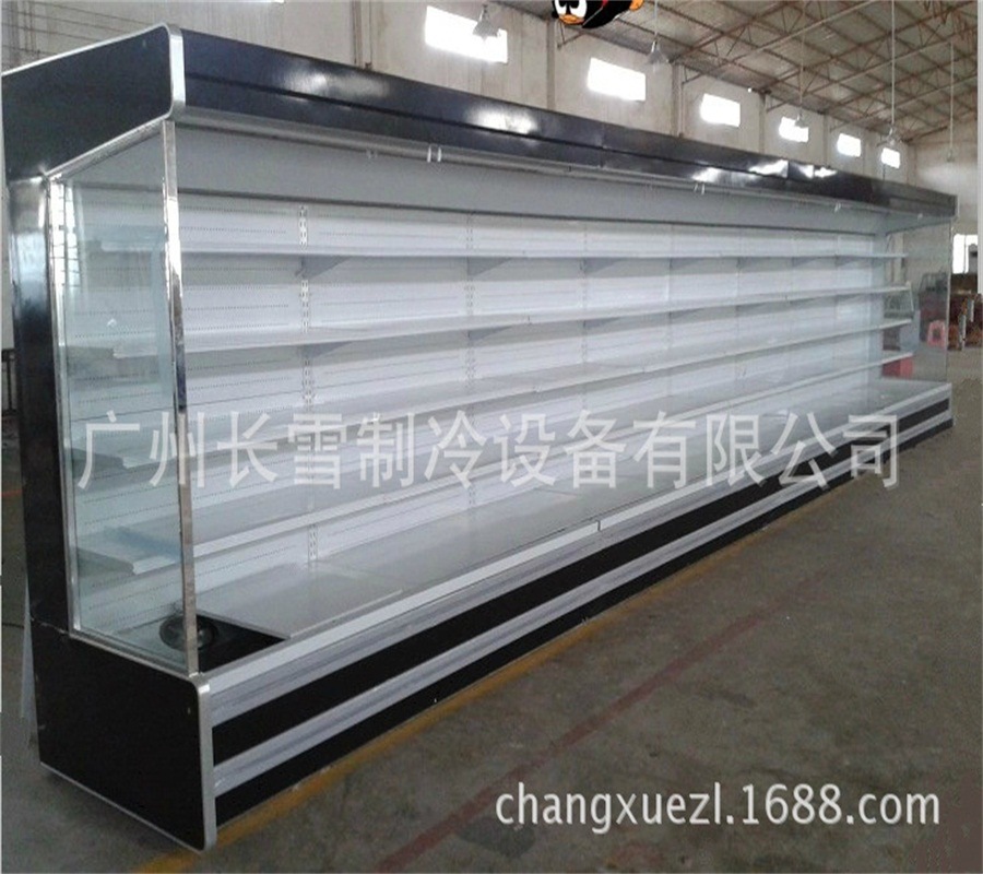 超市冰箱   广州长雪立风柜   室外机风幕柜   敞口式冰柜