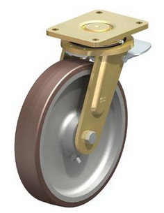 LS-GB 300K 12寸铁芯高品质聚氨酯活动轮 载重1.8T轮宽60MM