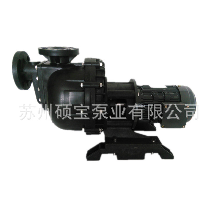 聚丙烯排污自吸泵 硕宝耐腐自吸泵 工程塑料提升化工自吸泵