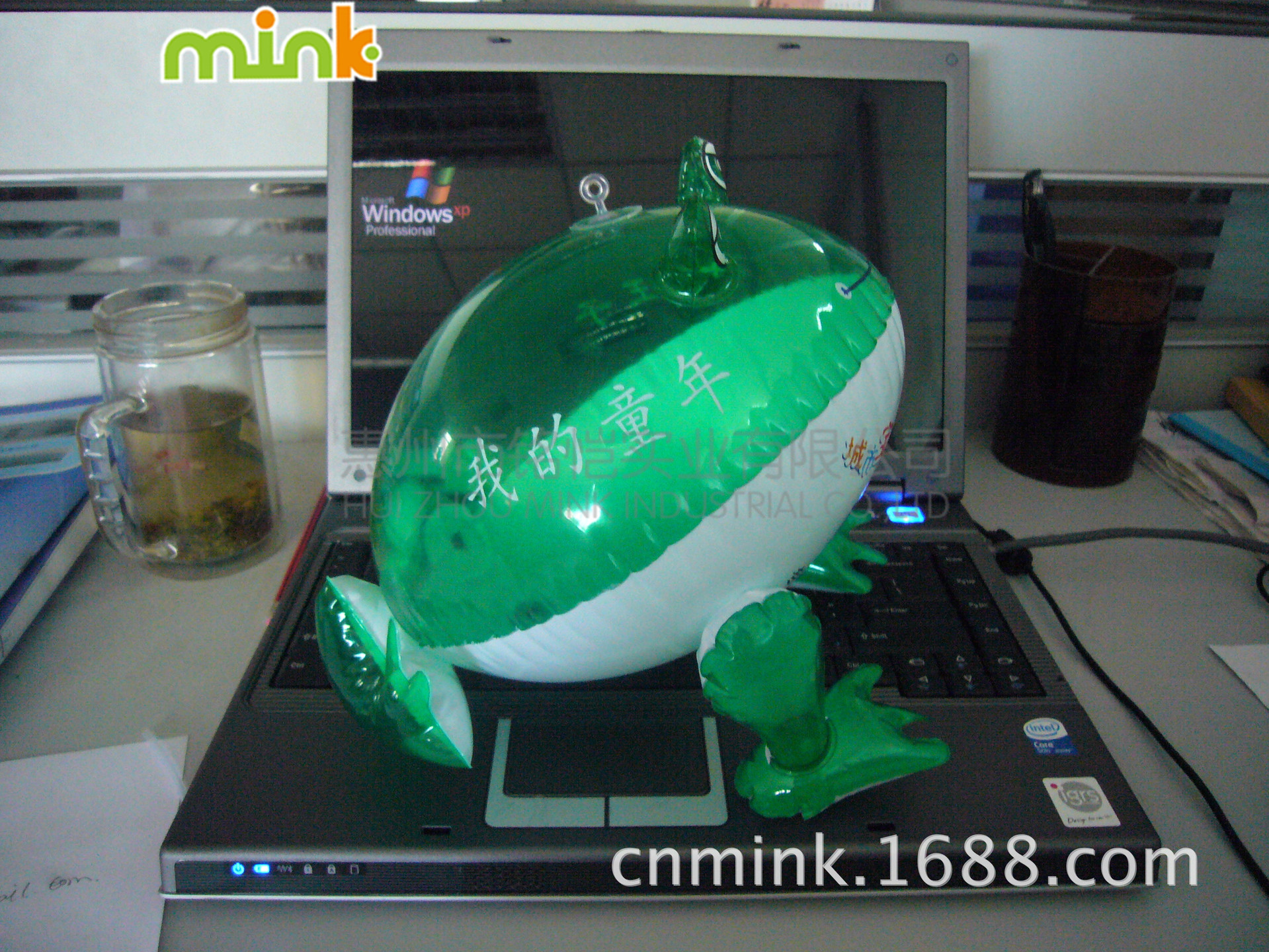 PVC充气公仔青蛙充气玩具