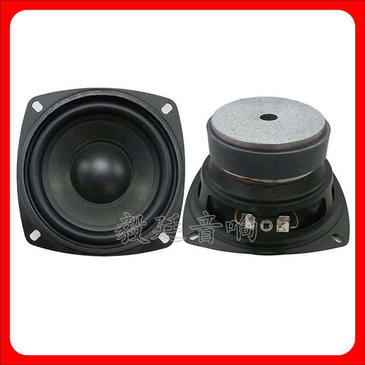 东莞喇叭厂家定制优质4寸HiFi音箱喇叭 4欧25W中低音外磁扬声器