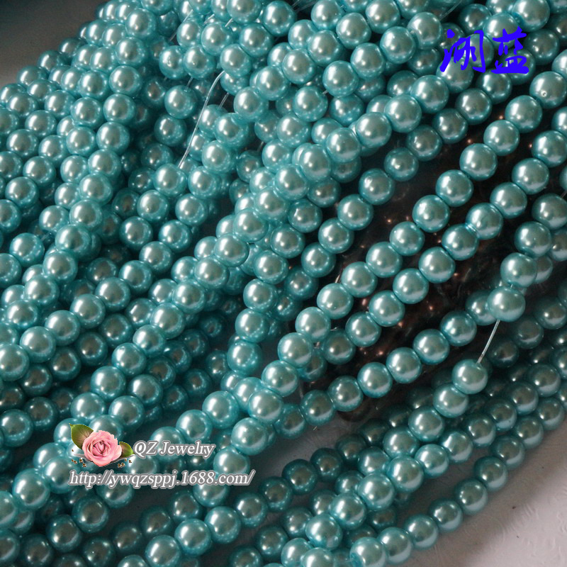 3-16mm glass imitation pearl straight-hole glass beads, new type of glass imitation pearl loose beads DIY jewelry accessories detail image 11