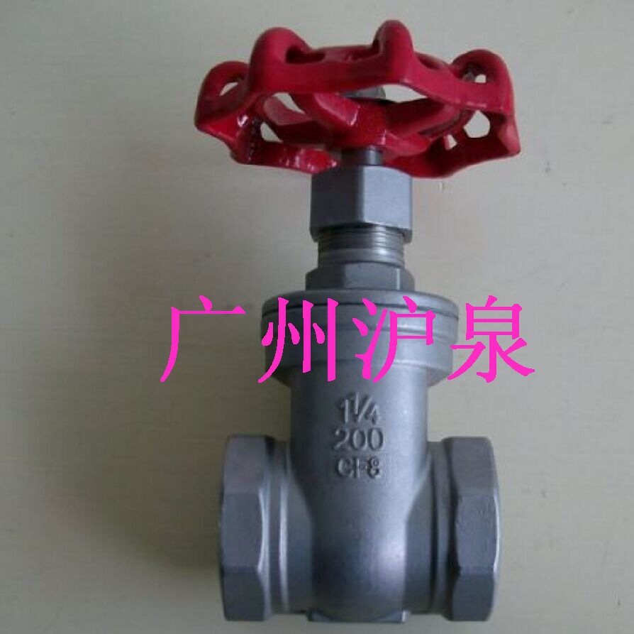 厂家直销不锈钢304闸阀 316闸阀 Z15W-16P 螺纹闸阀