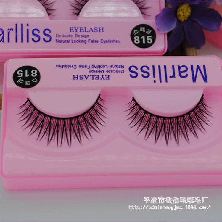 Acrylic hand-woven 815 same style sharpened false eyelashes small fresh natural cross eyelashes eye tail