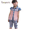 Children's shiffon set, children's clothing, Korean style, suitable for teen, wholesale