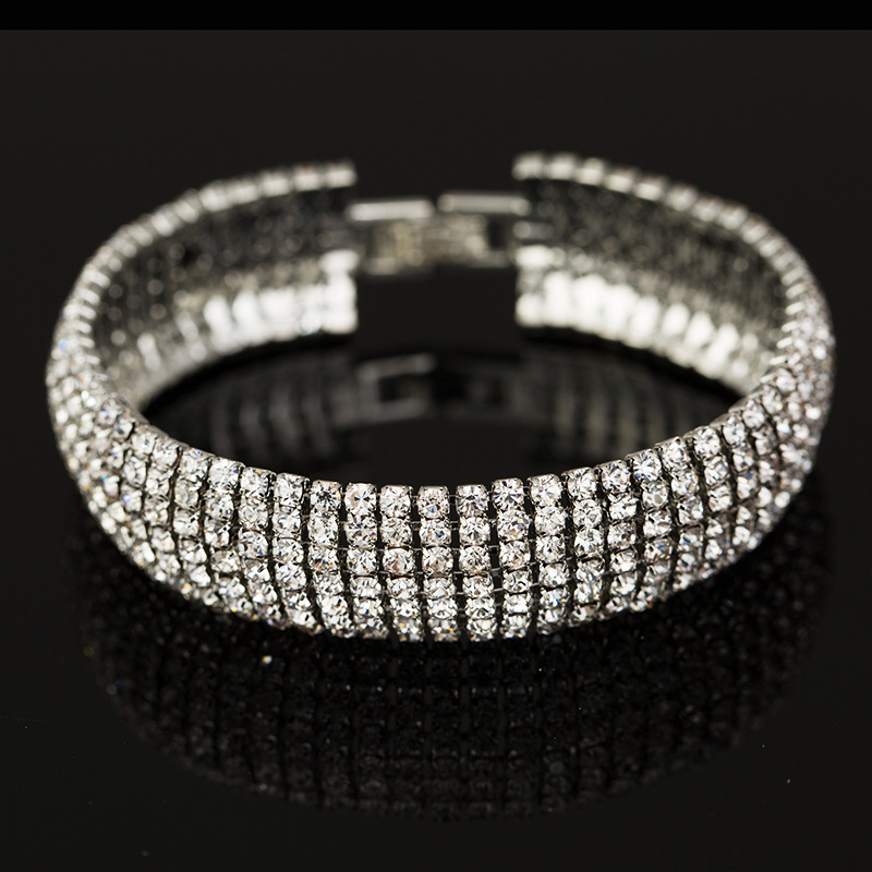 Fashion Geometric Rhinestone Rhinestone Rhinestones Women's Bangle 1 Piece display picture 2