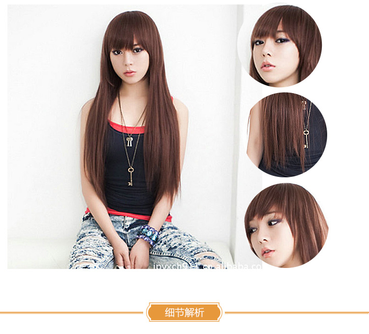 Perruque Long cheveux raides - Ref 2611410 Image 8