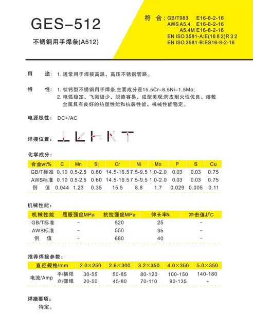 不锈钢焊条_供应昆山ges-512不锈钢焊条e16-