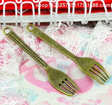A1645 古青 1.7克 复古叉勺配件 DIY饰品配件批发 50个/包