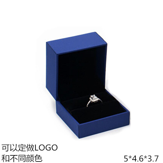 工厂生产批发植绒触感纸饰品包装首饰盒耳钉袖扣戒指盒5*4.6*3.7