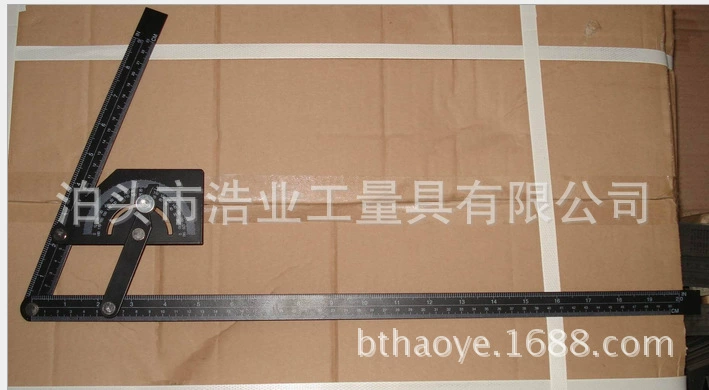 Транспортир Углеродистая сталь Пластиковый угловой датчик Простой сторонник Масштаб 770 мм Активный угловой датчик