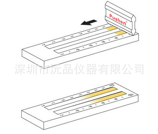 【普申】双槽刮板细度板0-25μm