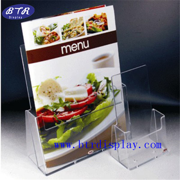 有机玻璃资料展示架亚克力宣传彩页托架桌面资料摆放架厂家订做