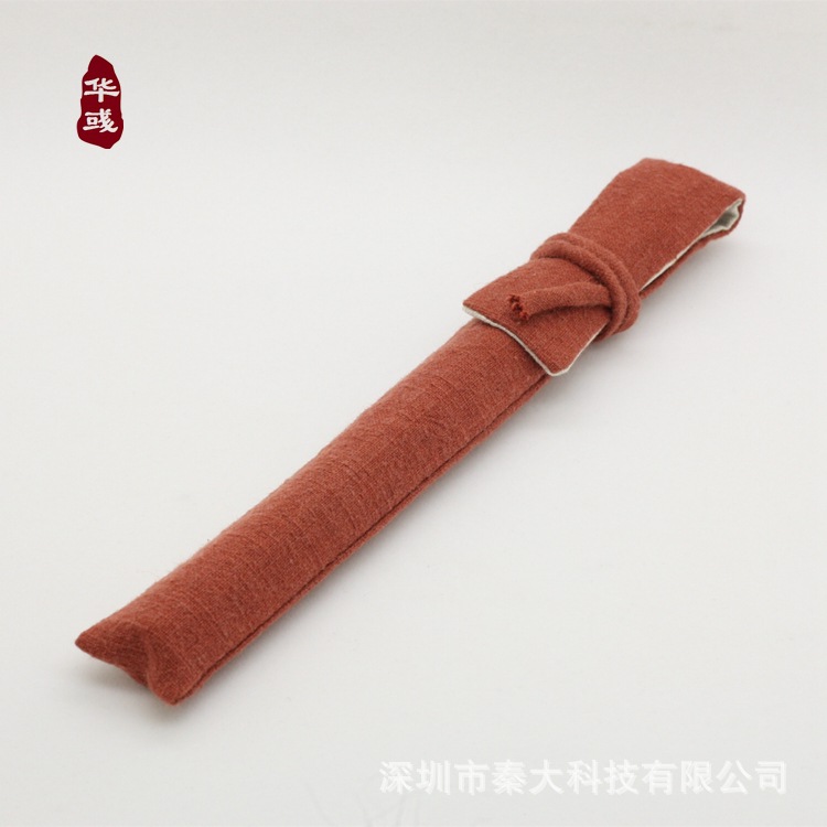 华彧茶道香道中式棉麻质地砂洗布10克装香筒袋多色手工制品