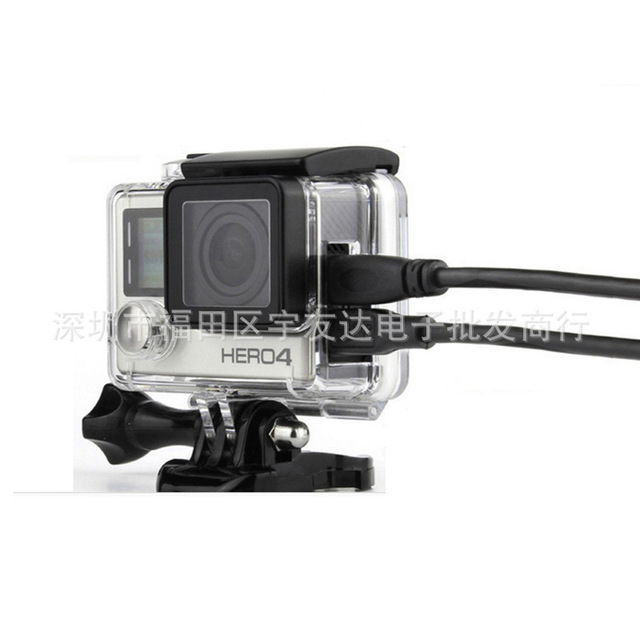 Gopro配件hero4 3 侧开口保护壳框运动摄像机非防水壳可接充电线 价格 厂家 哪里买 我有货 B 5yoho Cn