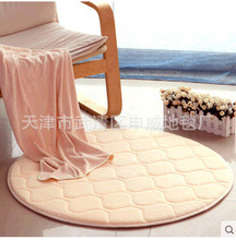 厂家批发 圆形加厚珊瑚绒地毯 卧室电脑椅垫 瑜伽垫可爱床边地垫