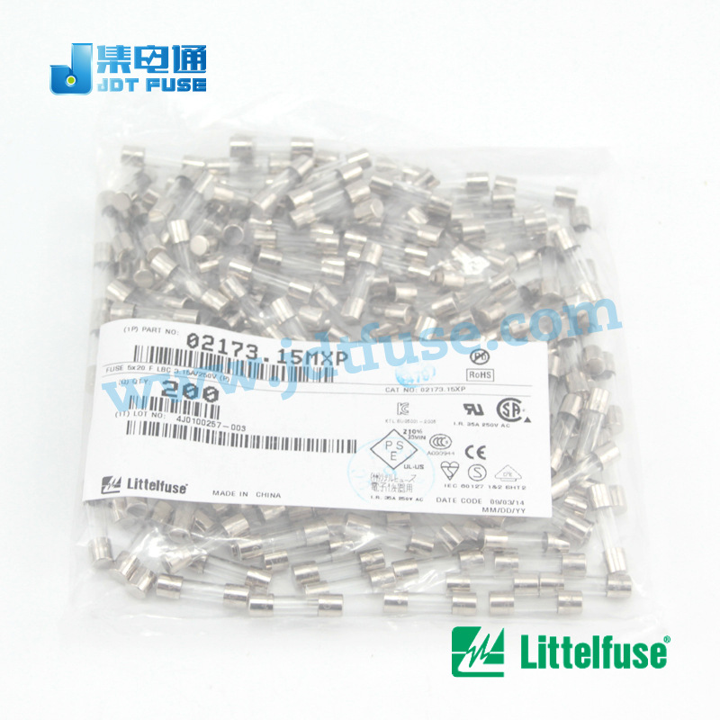 力特Littelfuse 5x20玻璃管保险丝02173.15MXP电流保护热销快断