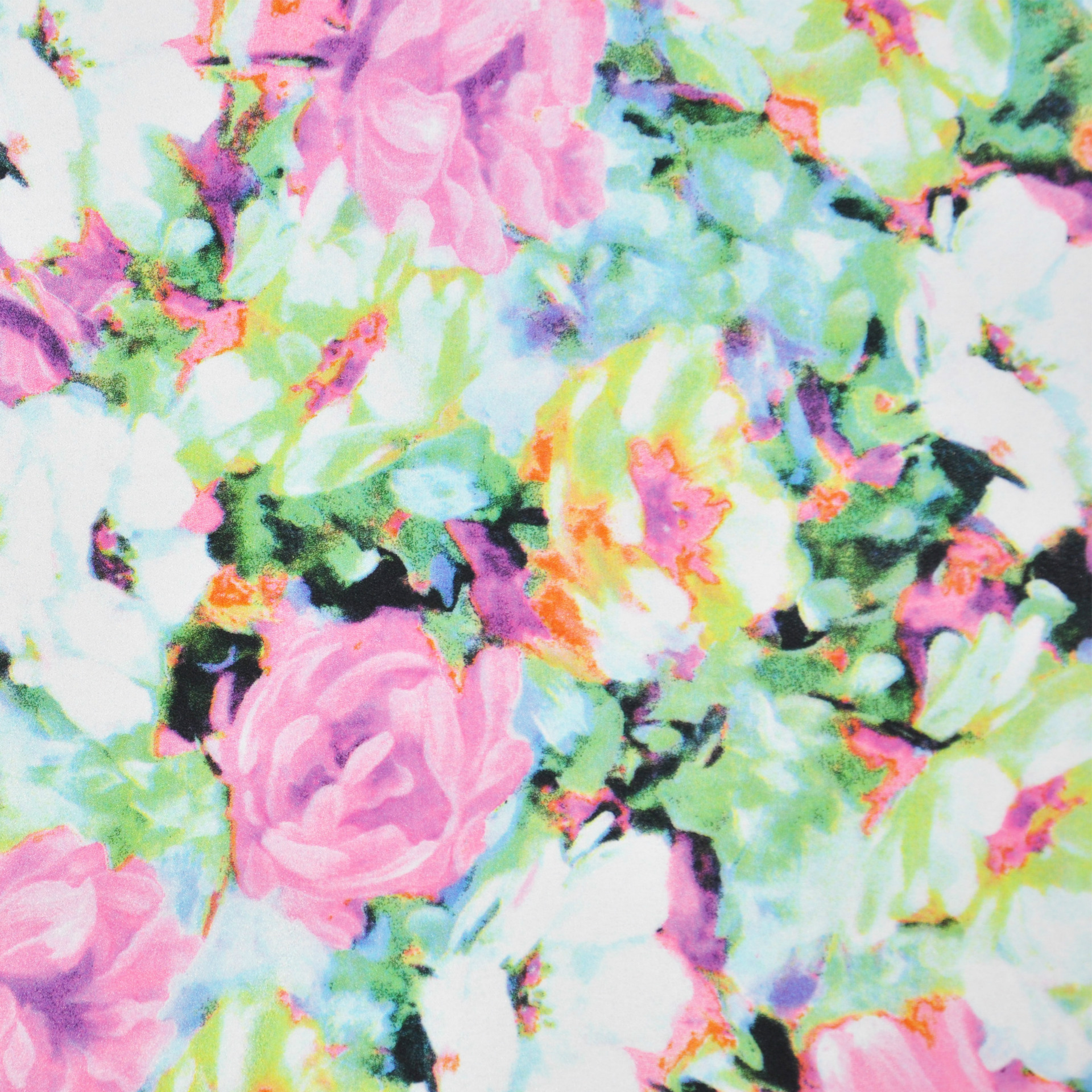 【翔龙数码印花 XL68-A16】现货供应  抽象时尚民族水粉玫瑰花布